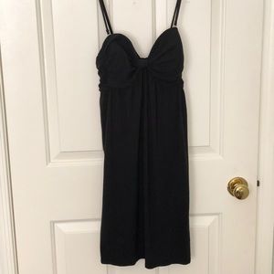 little black dress with bra top